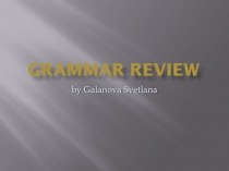 Grammar review