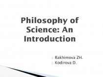 Philosophy of Science: An Introduction