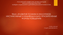 РОССИЙСКИЙ УНИВЕРСИТЕТ ДРУЖБЫ НАРОДОВ ФИЛОЛОГИЧЕСКИЙ ФАКУЛЬТЕТ КАФЕДРА