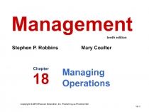 Managing Operations