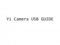 Yi Camera USB GUIDE