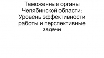 Таможенные органы Челябинской области: Уровень эффективности работы и