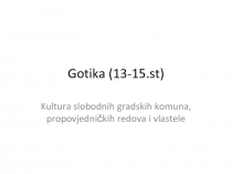 Gotika (13-15.st)