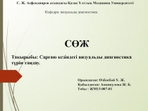 С. Ж. Асфендияров атындағы Қазақ Ұлттық Медицина Университеті
Тақырыбы: Сарғаю
