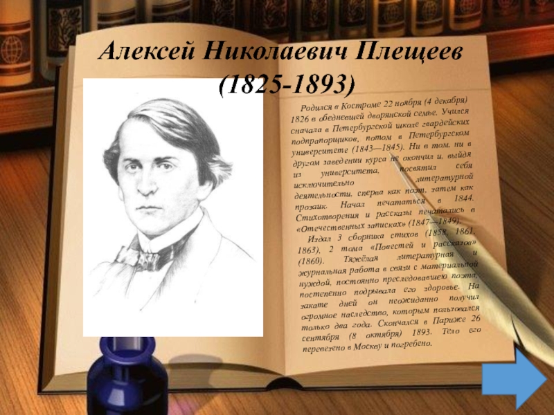 Плещеев жизнь и творчество 4 класс презентация - 90 фото