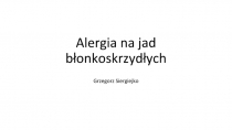 Alergia na jad błonkoskrzydłych