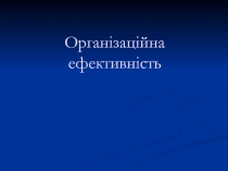 Організаційна ефективність