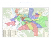 Графическое изображение схемы одномандатных избирательных округов для