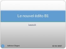 Le nouvel édito B1