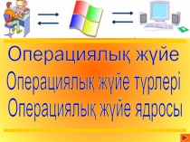 Операциялық жүйе
Операциялық жүйе түрлері
Операциялық жүйе ядросы