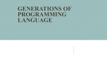 Generations of programming language