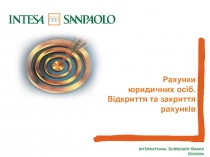 Рахунки
юридичних осіб. Відкриття та закриття
рахунків