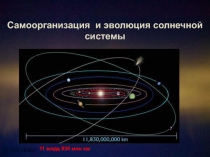 Самоорганизация и эволюция солнечной системы