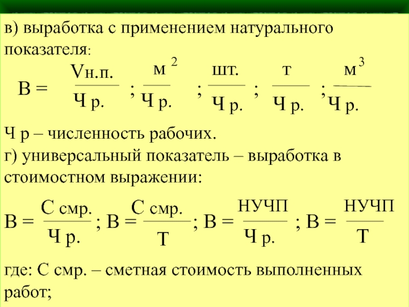 План производства продукции в стоимостном выражении