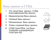 Базы данных и СУБД