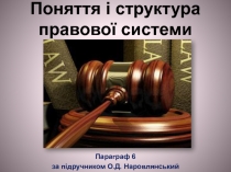 Поняття і структура правової системи