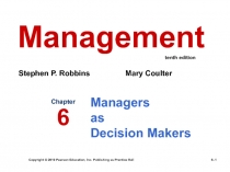 Managers as Decision Makers