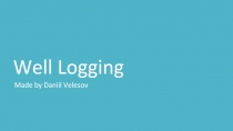 Well Logging