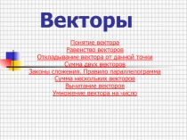 Векторы