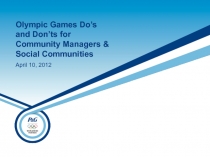 Olympic Games Do’s and Don’ts for Community Managers & Social Communities
April