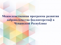 М ежведомственная программа развития добровольчества ( волонтерства ) в