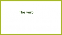 The verb