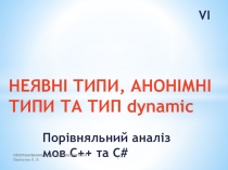 НЕЯВНІ ТИПИ, АНОНІМНІ ТИПИ ТА ТИП dynamic