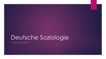 Deutsche Soziologie