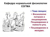 Кафедра нормальной физиологии СОГМА