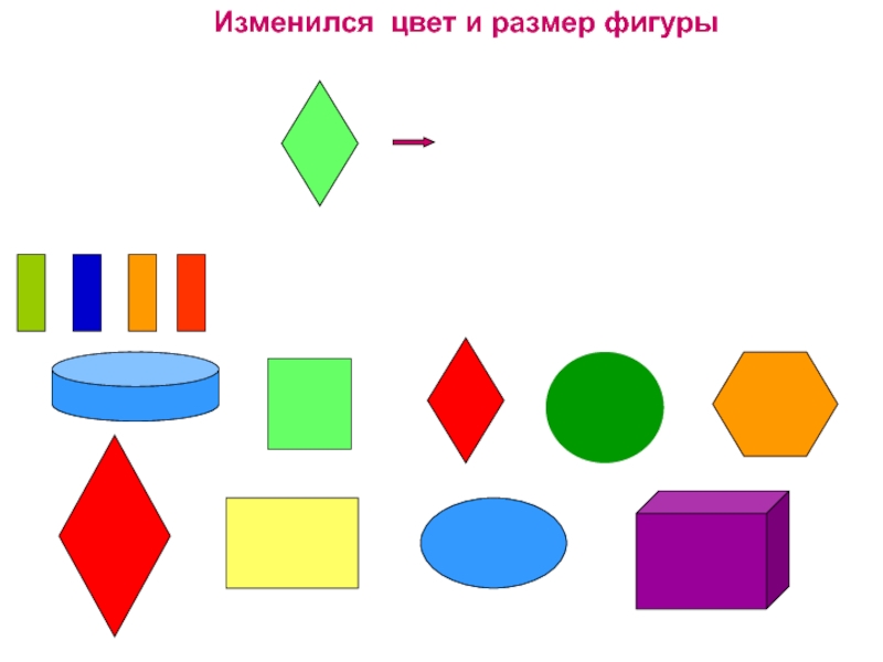 Масштаб фигур. Изменить цвет и размер фигуры. Как изменить цвет, фигуру, размер. Диаметр фигуры. Задание детям логико объемные фигуры в плоскости.