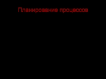 Планирование процессов
Под процессом обычно понимается последовательность