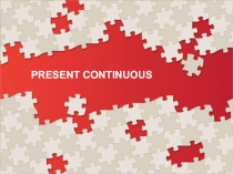 present continuous