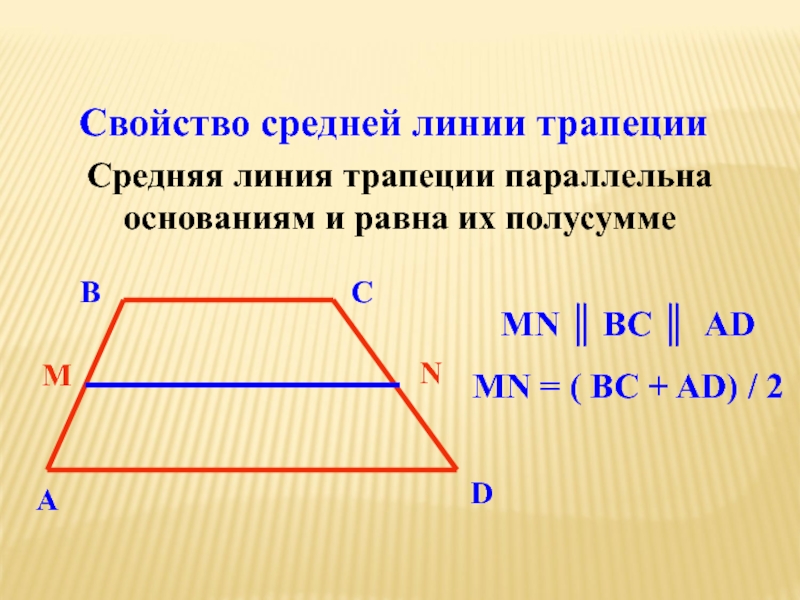 Средняя линия трапеции рисунок