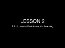 LESSON 2