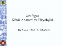 Özofagus Klinik Anatomi ve Fizyolojisi