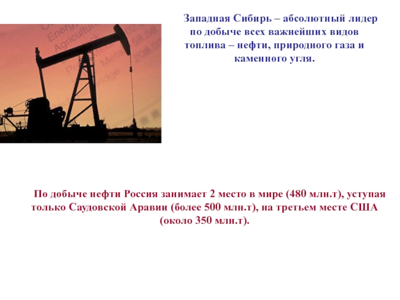 По нефти россия занимает 1