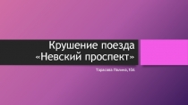 Крушение поезда Невский проспект