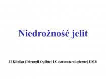 Niedrożność jelit