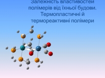 Залежність властивостей полімерів від їхньої будови. Термопластичні й