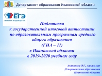 Подготовка
к государственной итоговой аттестации
по образовательным программам