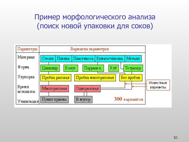 Морфологический анализ проекта