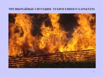ЧРЕЗВЫЧАЙНЫЕ СИТУАЦИИ ТЕХНОГЕННОГО ХАРАКТЕРА
1