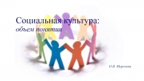 Социальная культура: объем понятия
