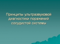 Занятие по УЗИ сосудов № 3