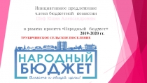 Инициативное предложение члена бюджетной комиссии Шеф Юлии Александровны в