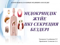 Эндокринд ік жүйе
Ішкі секреция бездері
Қарағанды қаласының медицина
