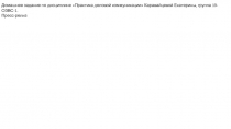 Домашнее задание по дисциплине Практика деловой коммуникации Каравайцевой