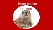 Всем привет
Я - Аня