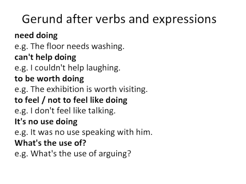 Gerund or infinitive after certain verbs презентация, доклад