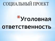 Уголовная ответственность